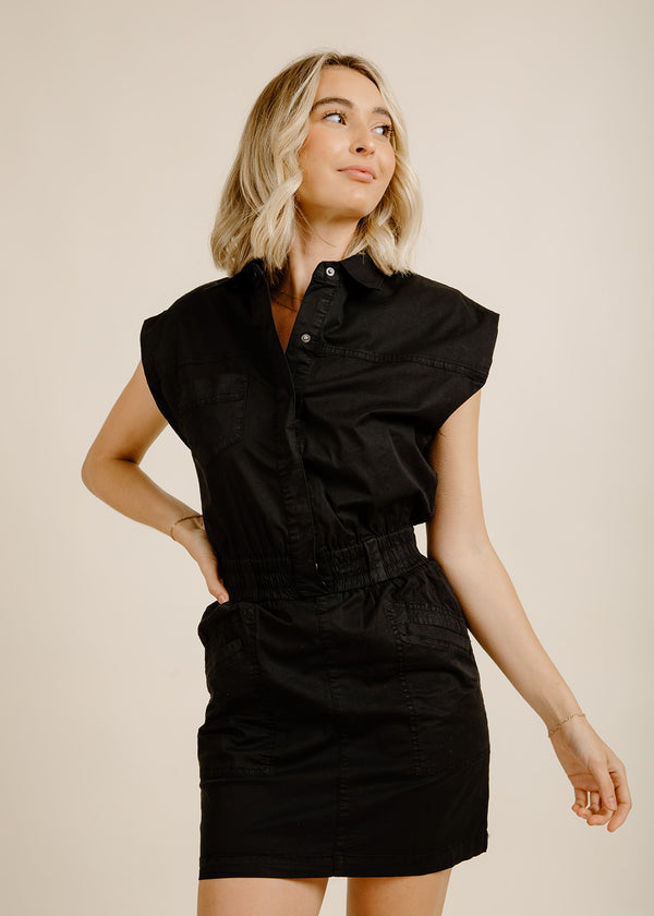 Rosie Mini Dress - Fade to Black