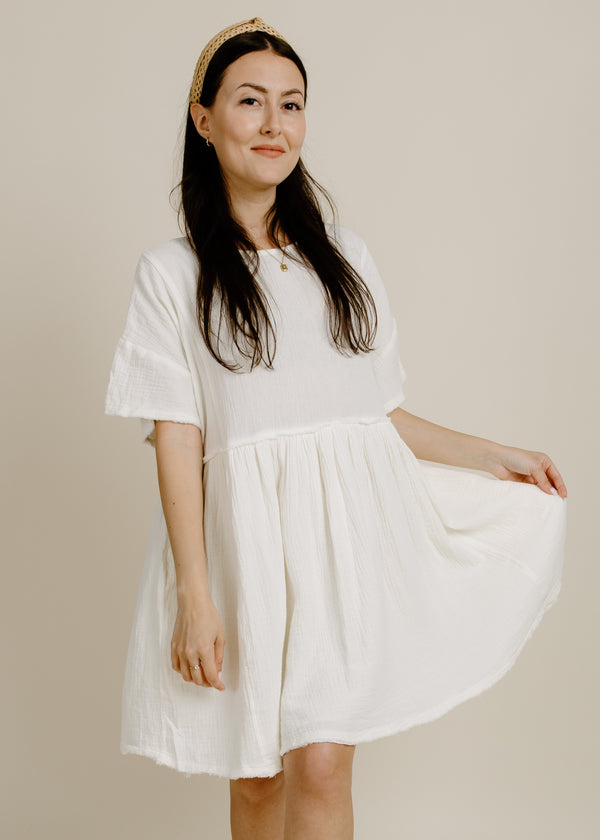 Scottie Mini Dress - Cream
