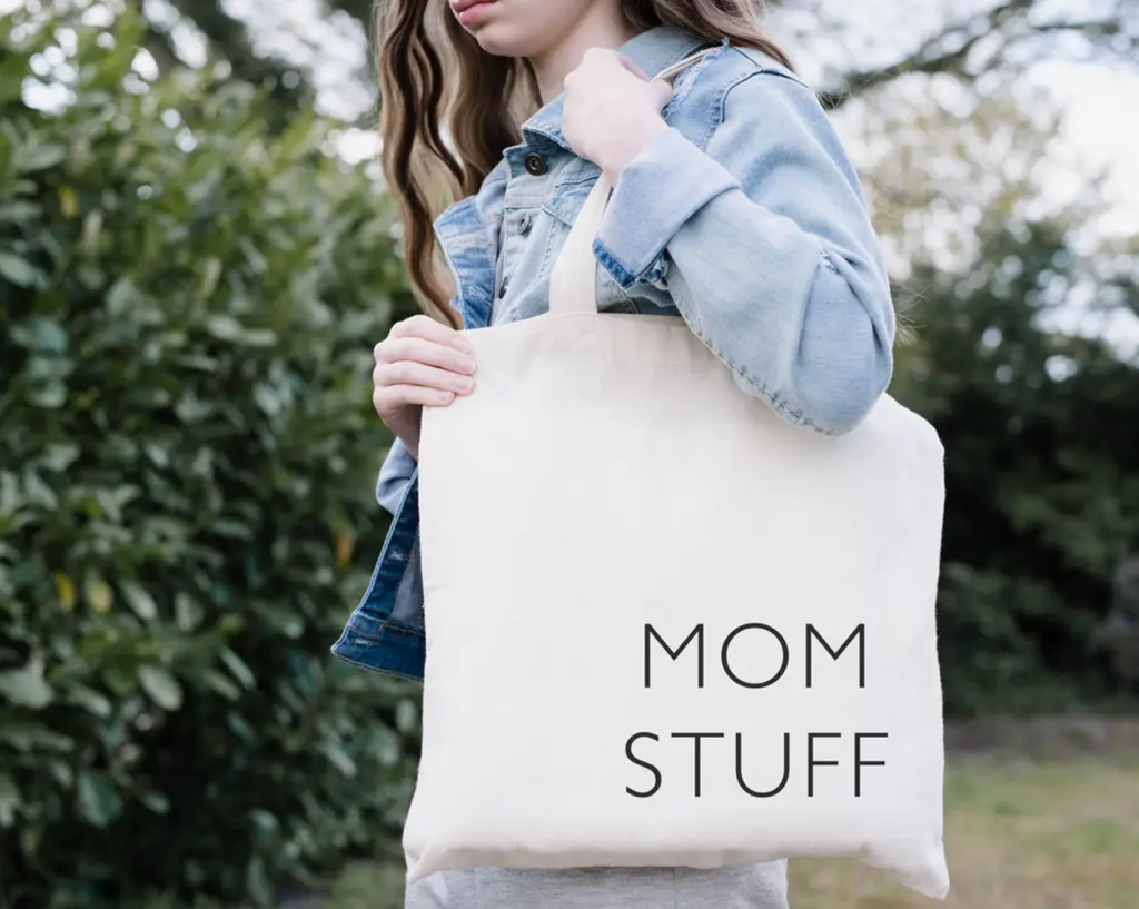 Canvas Tote Bag - Mom Stuff – Vinnie Louise