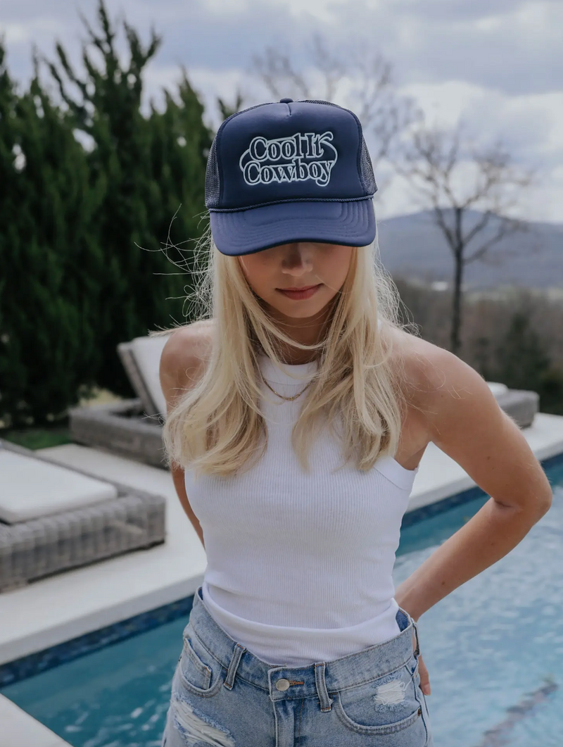 Trucker Hat - Cool It Cowboy: Navy