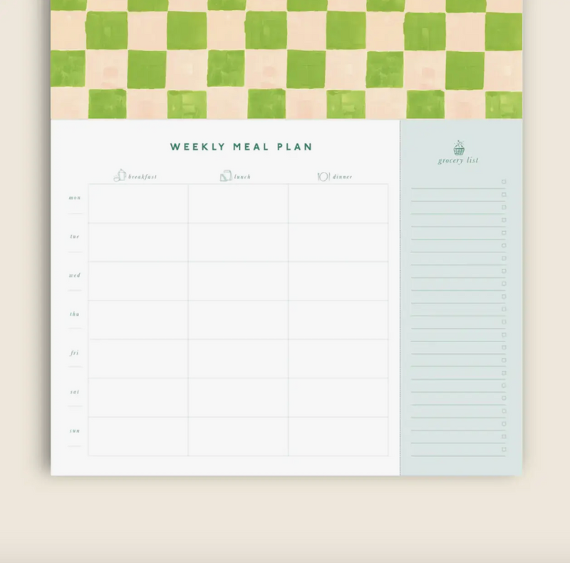 Meal Planner - Tablecloth Check