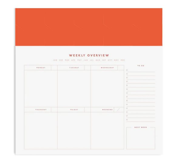 Weekly Desk Panner - Colorblock