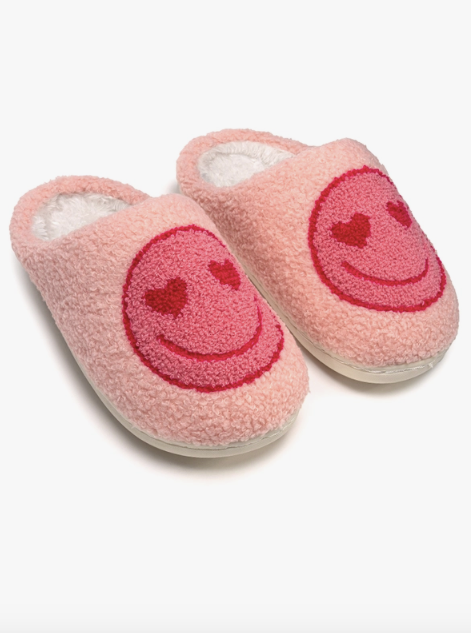 Kids Slippers - Pink Happy
