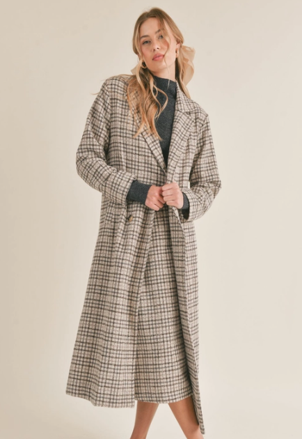 Impressionist Plaid Coat