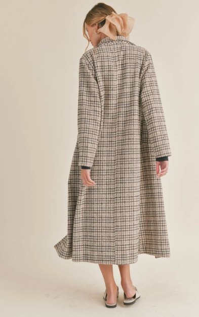 Impressionist Plaid Coat