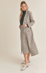 Impressionist Plaid Coat