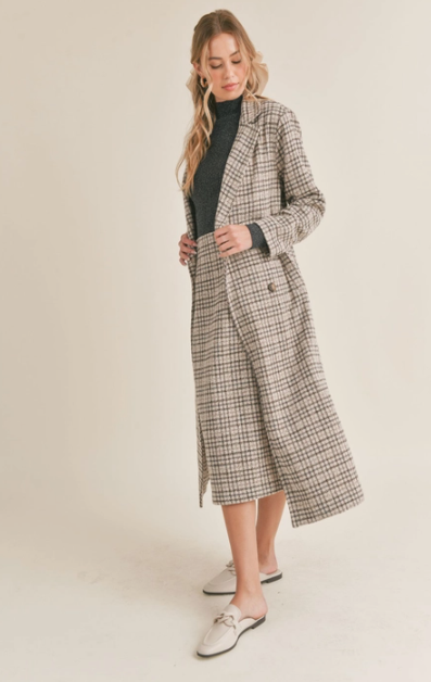 Impressionist Plaid Coat
