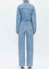 Nikkie Long Sleeve Denim Jumpsuit