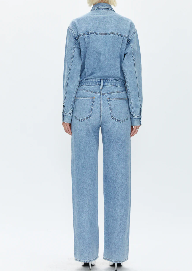 Nikkie Long Sleeve Denim Jumpsuit
