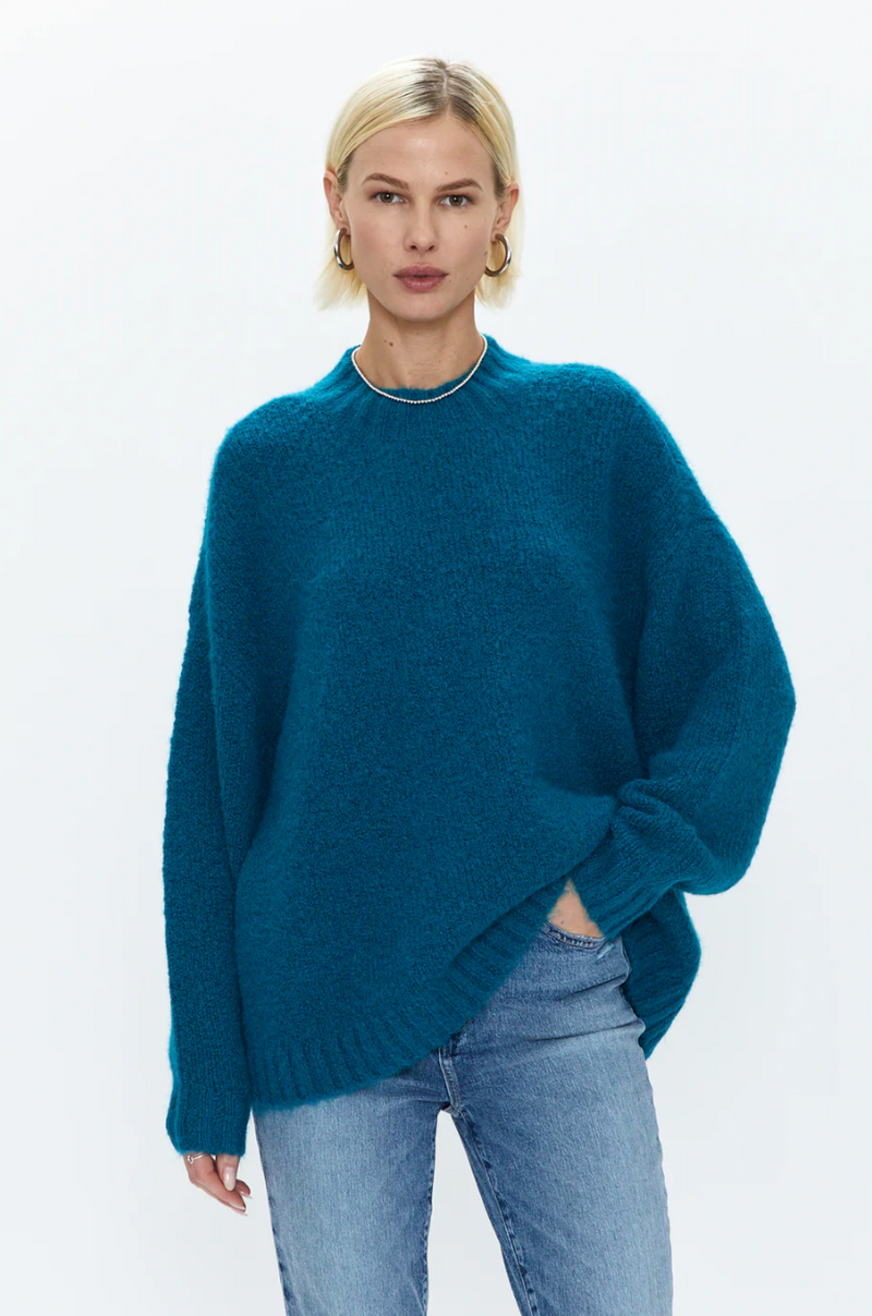 Carlen Mock Neck Sweater- Atlas