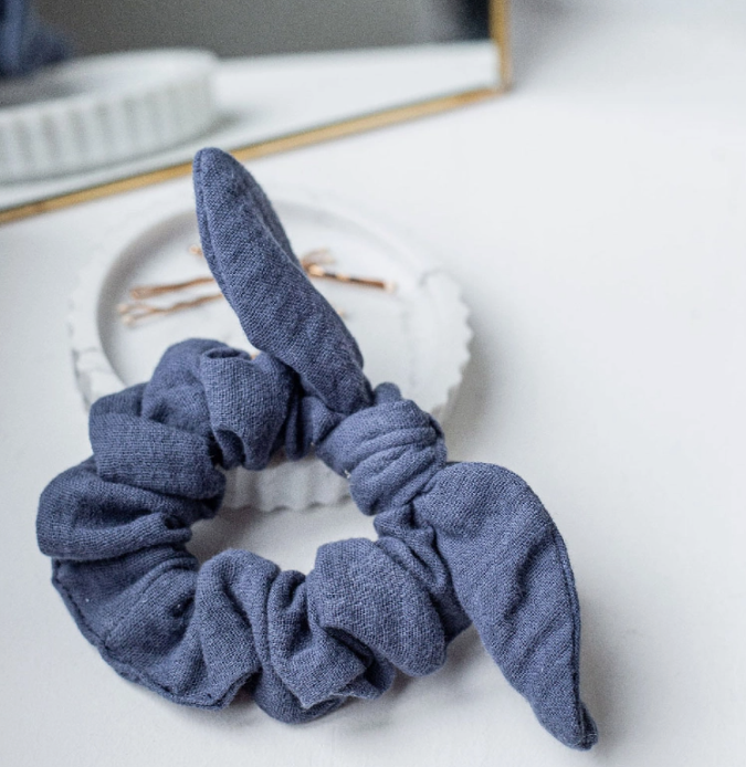 Cotton Gauze Scrunchie