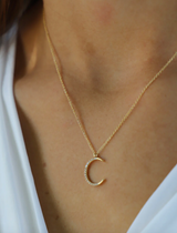 CZ CRESCENT NECKLACE