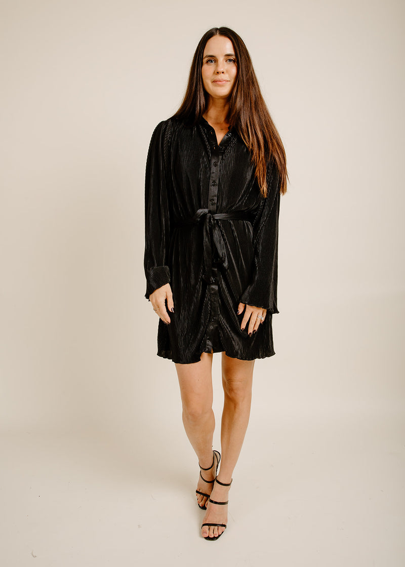 Stella Shirt Dress - Black