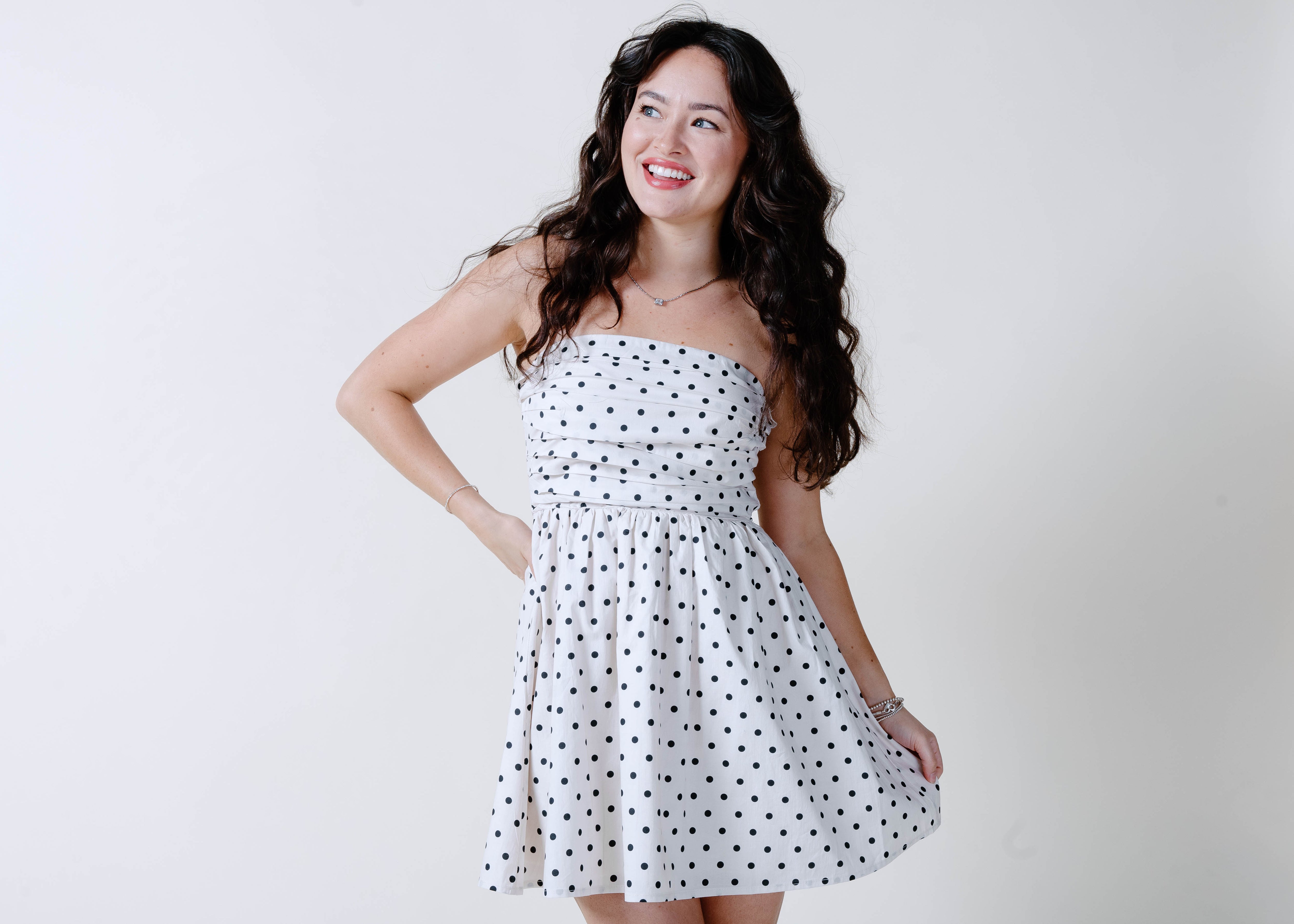 The Minnie Polka Dot Mini Dress