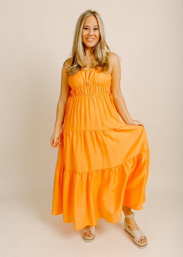 Waverly Midi Dress - Orange