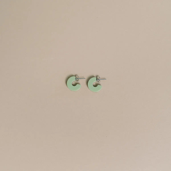 Mali Hoop Earrings - Honeydew