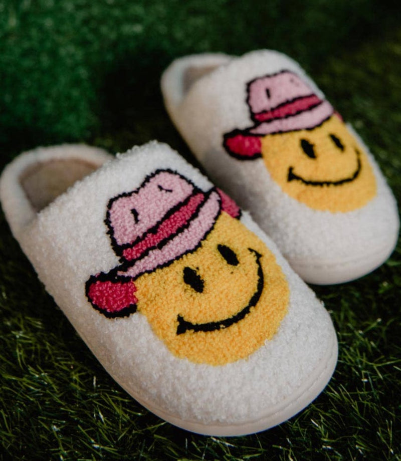 Slippers: Pink Cowgirl Hat