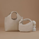 Drew Ivory Small Handle Bag
