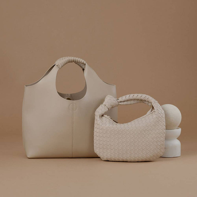 Drew Ivory Small Handle Bag