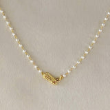 Cowgirl Boot Pearl Necklace