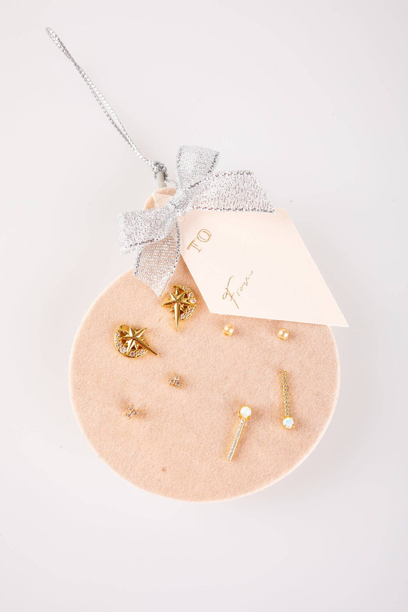 Petite Holiday Earring Set - Star