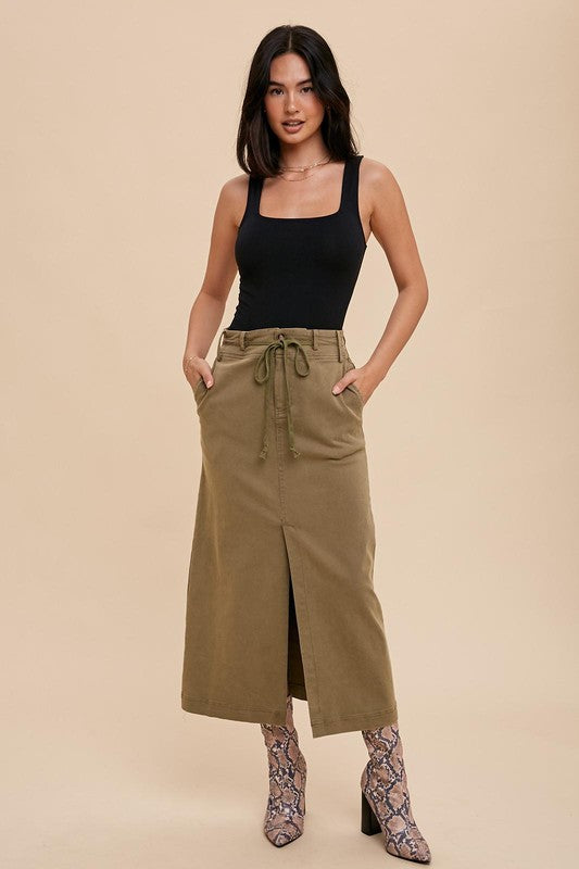 Jax Utility Skirt - Olive