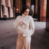 Drew Ivory Small Handle Bag