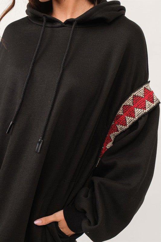 Etta Hoodie Sweatshirt- Black