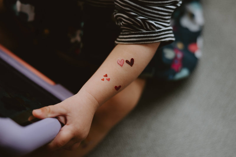 Tiny Hearts Temporary Tattoos