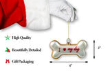 I <3 My Dog Glass Ornament