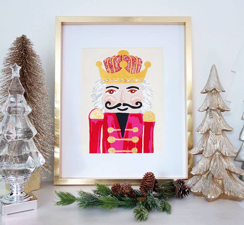 Nutcracker Paint by Number Kit - Red
