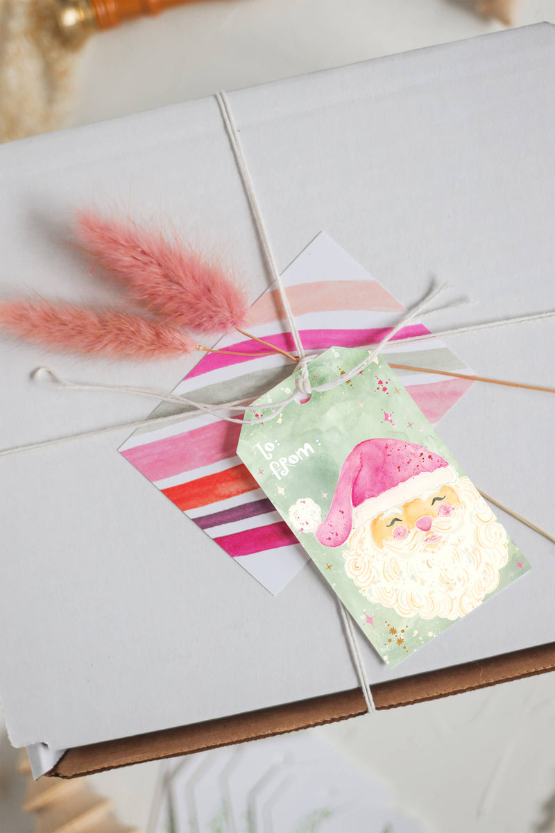 Santa Claus Gift Tag Set