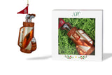 Golf Club Bag Glass Ornament