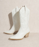 Amaya Western Boot - White