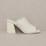 Kathleen Block Heel - Beige