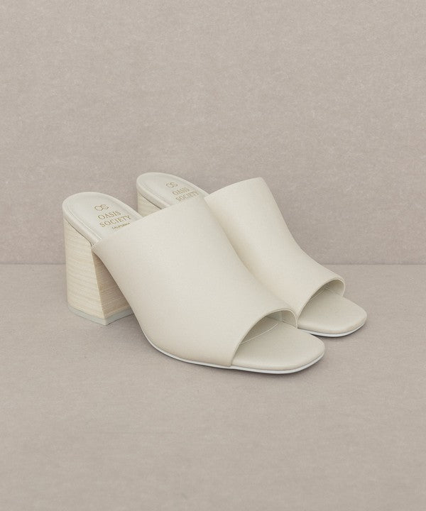 Kathleen Block Heel - Beige