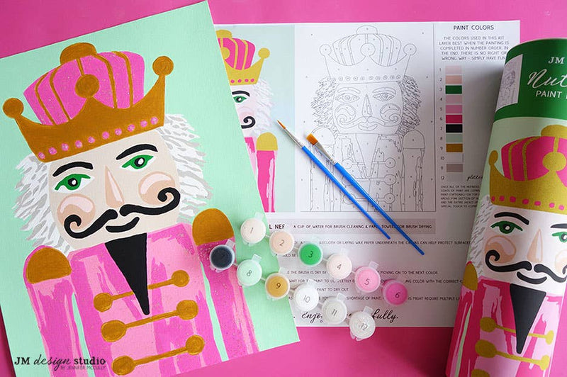 Nutcracker Paint by Number Kit - Pink