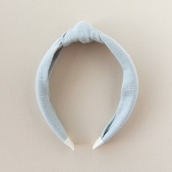 Knotted Headband - Misty Blue