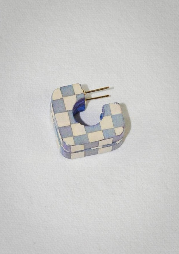 Amalfi Blue Vintage Tile Hoop