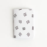 Journal - Black Line Pattern Pocket