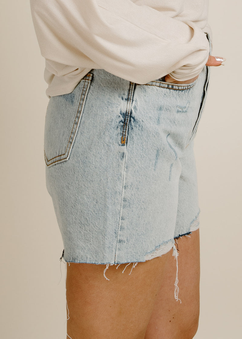 DEVIN HIGH RISE MOM CUT OFF - ST TROPEZ