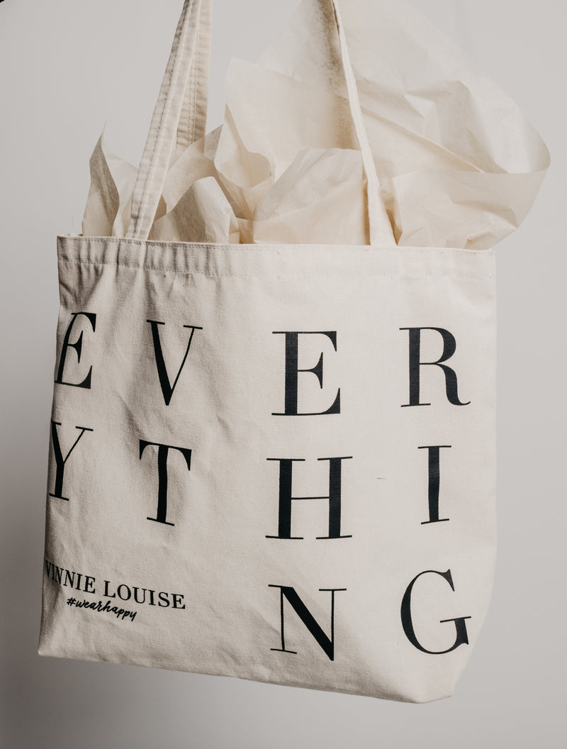 Canvas Tote Bag - Everything VL – Vinnie Louise