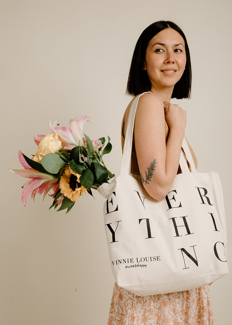 Canvas Tote Bag - Everything VL – Vinnie Louise