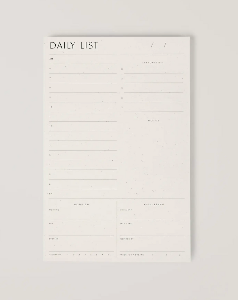 Notepad: Daily List