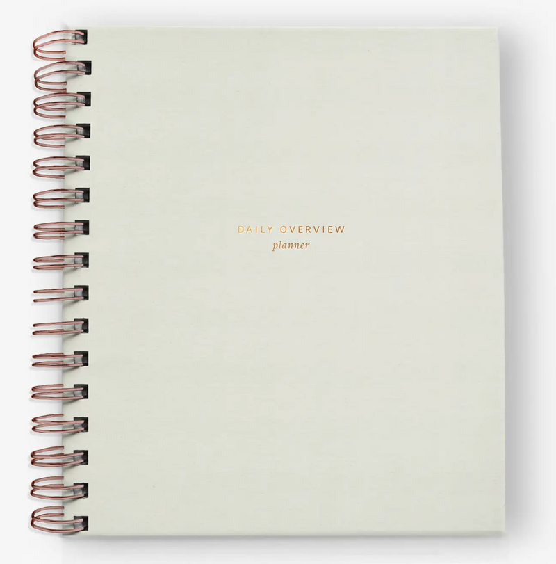 Notebook- Daily Overview Planner White