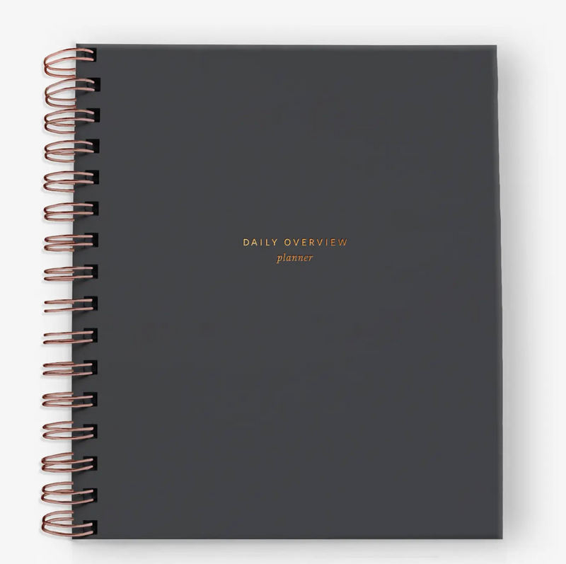 Notebook -Daily Overview Planner Charcoal