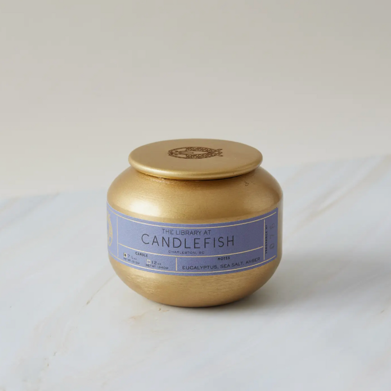 Candle: No. 76 Gold Tin 7.5 oz