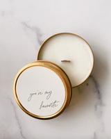 Candle- Soy Travel "You're My Favorite"