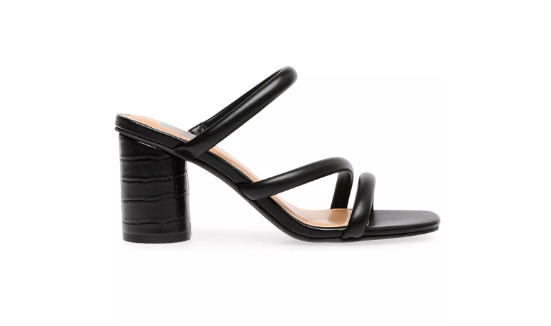 Myla Strappy Block Heel Sandals - Black