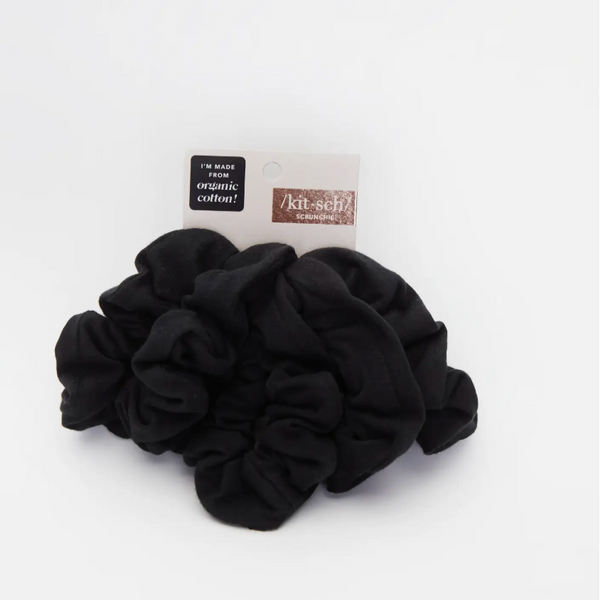 Scrunchies - Organic Cotton - Black